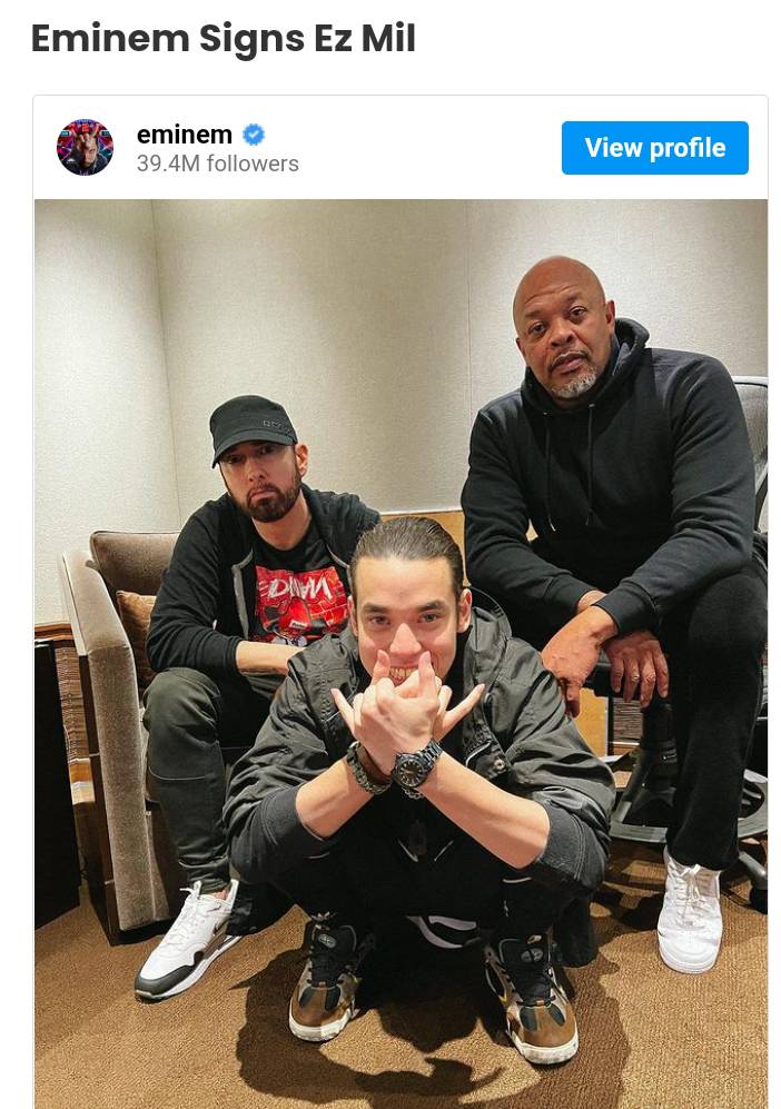 🗣️ #Eminem has just dropped his first guest feature of 2026 on