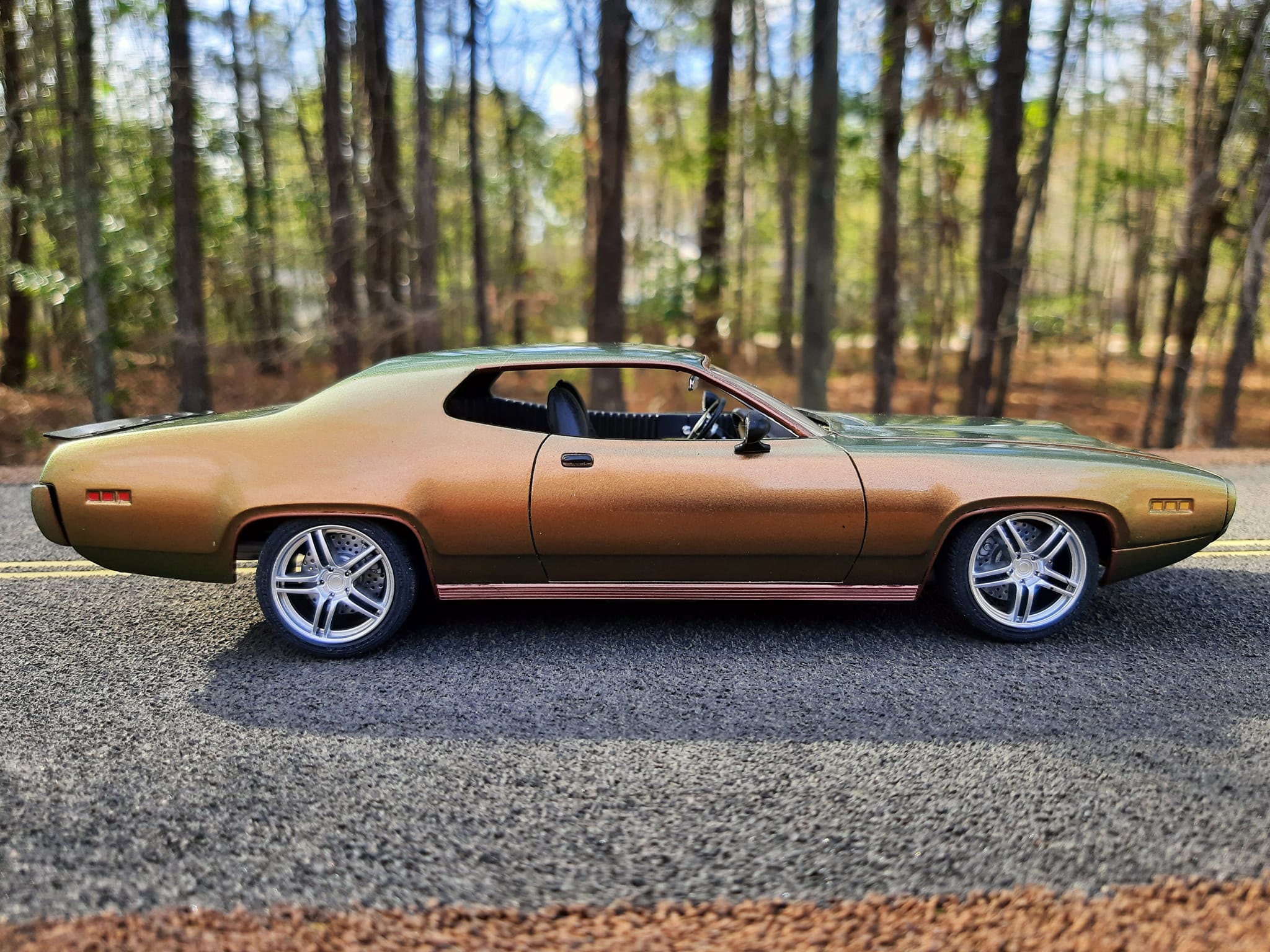Viper engine and transmission in a Revell Plymouth GTX model