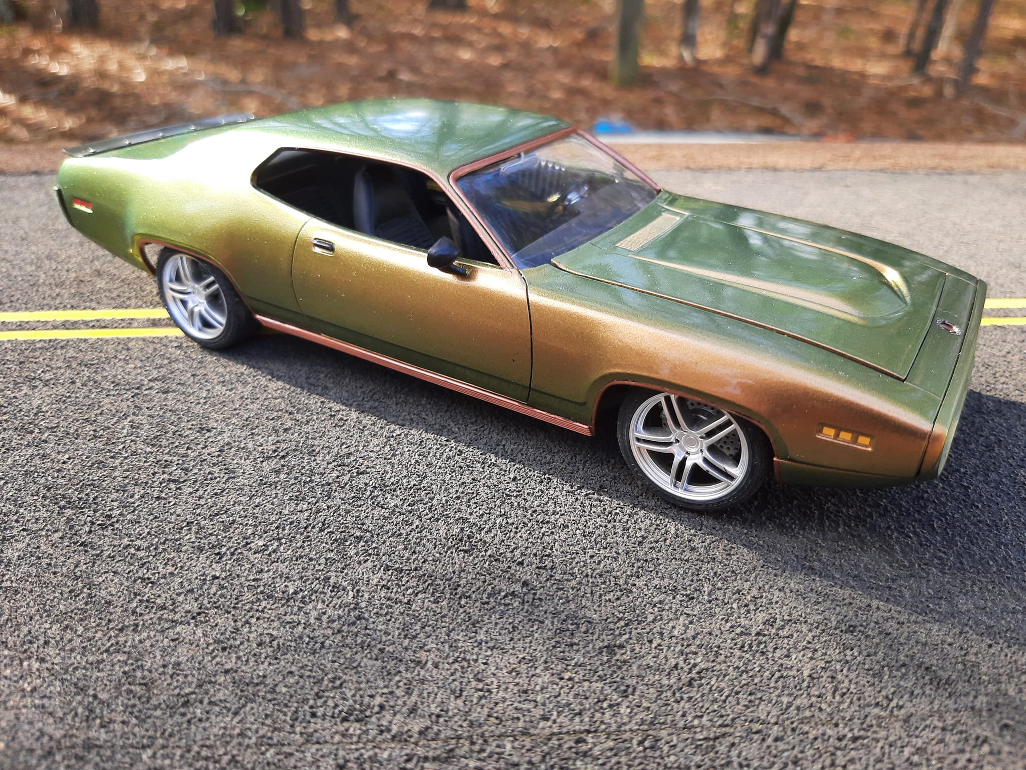 Viper engine and transmission in a Revell Plymouth GTX model