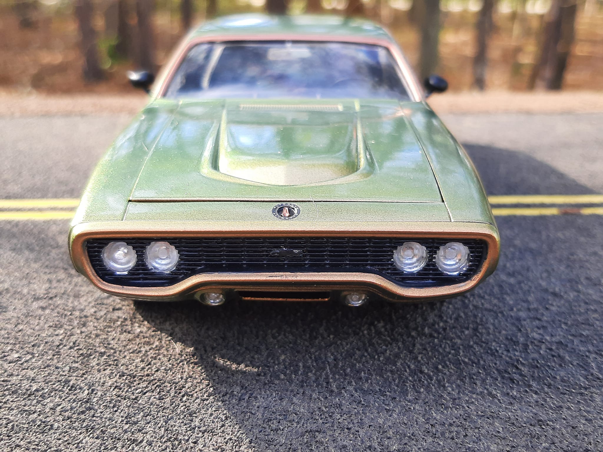 Viper engine and transmission in a Revell Plymouth GTX model