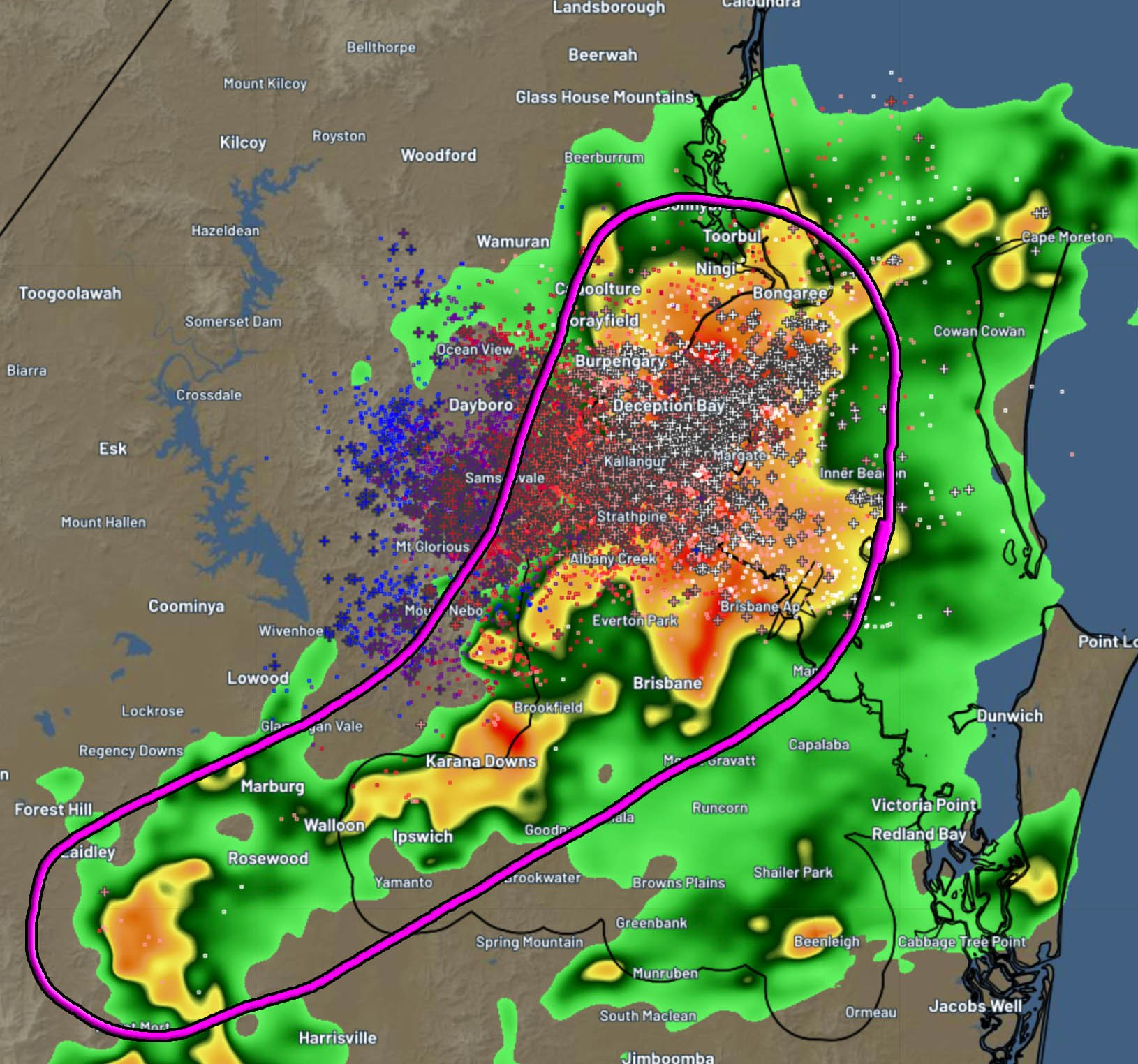Higgins Storm Chasing - 9:30PM SEQLD SEVERE STORM WARNING: Huge storms ...