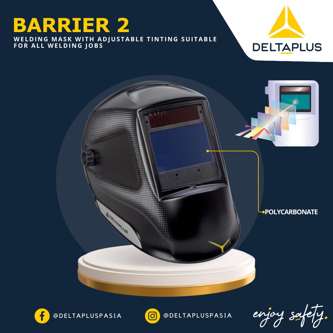 Delta - PRODUCT OF THE DAY – BARRIER 2 Welding helmet Specifications ...