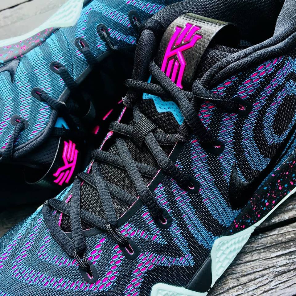 The Nike Kyrie 4 'Laser Fuchsia' is now available for 199 SGD at
