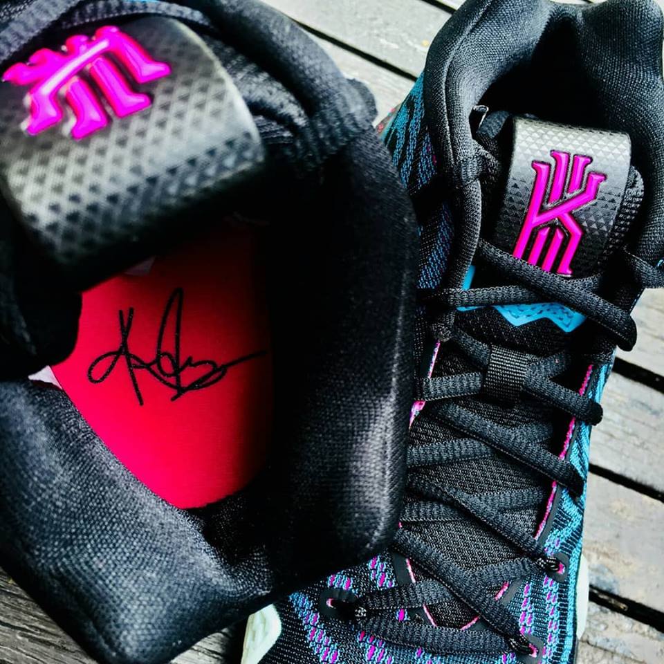 The Nike Kyrie 4 'Laser Fuchsia' is now available for 199 SGD at