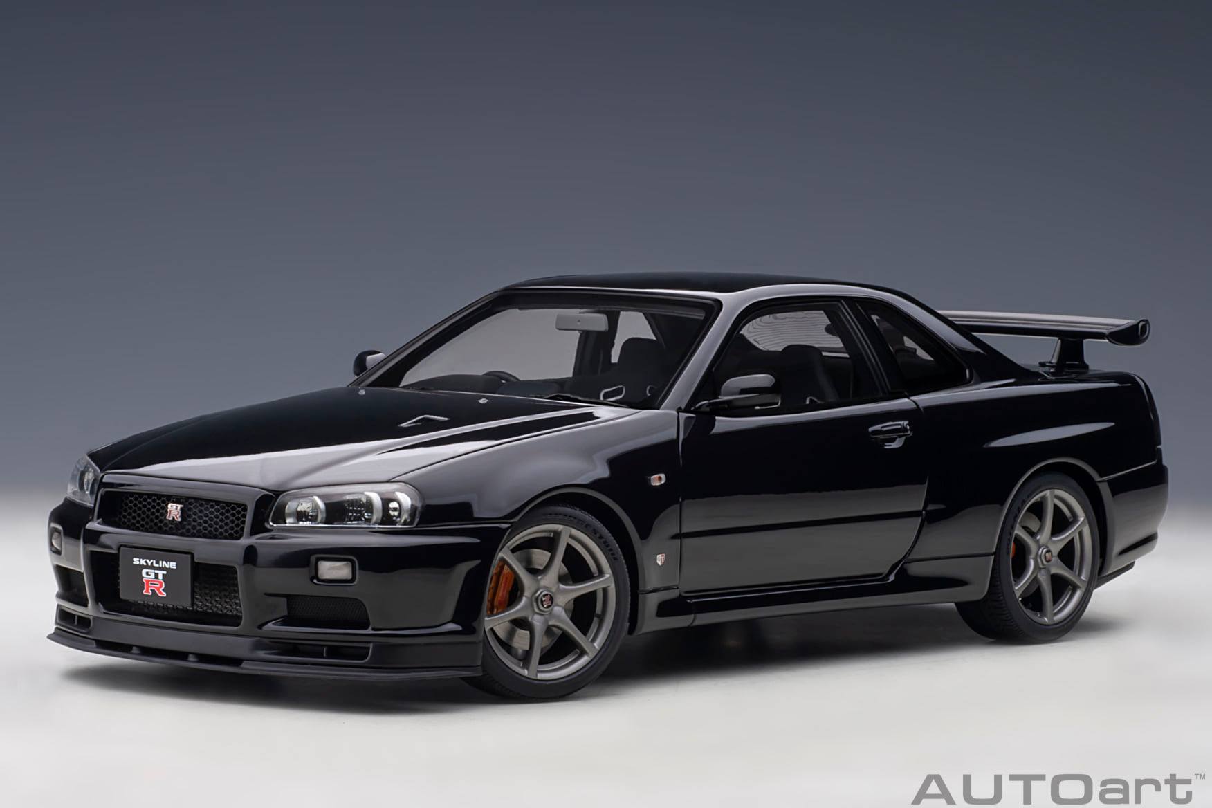 1:18 NISSAN SKYLINE GT-R (R32) V-SPEC II TUNED VERSION (MATT BLACK