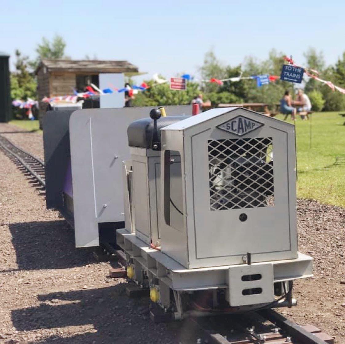 🚂 Scamp the mini train is here at... - Wheelbirks Parlour