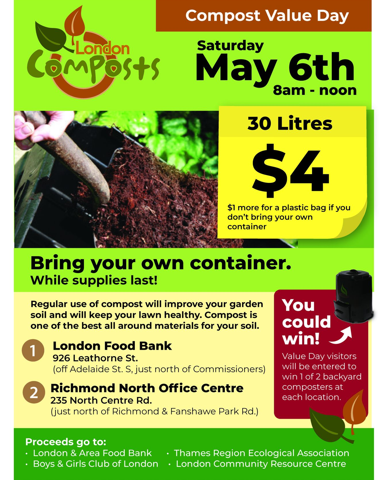 🌱👨‍🌾 Just two weeks away! Compost... - London Food Bank