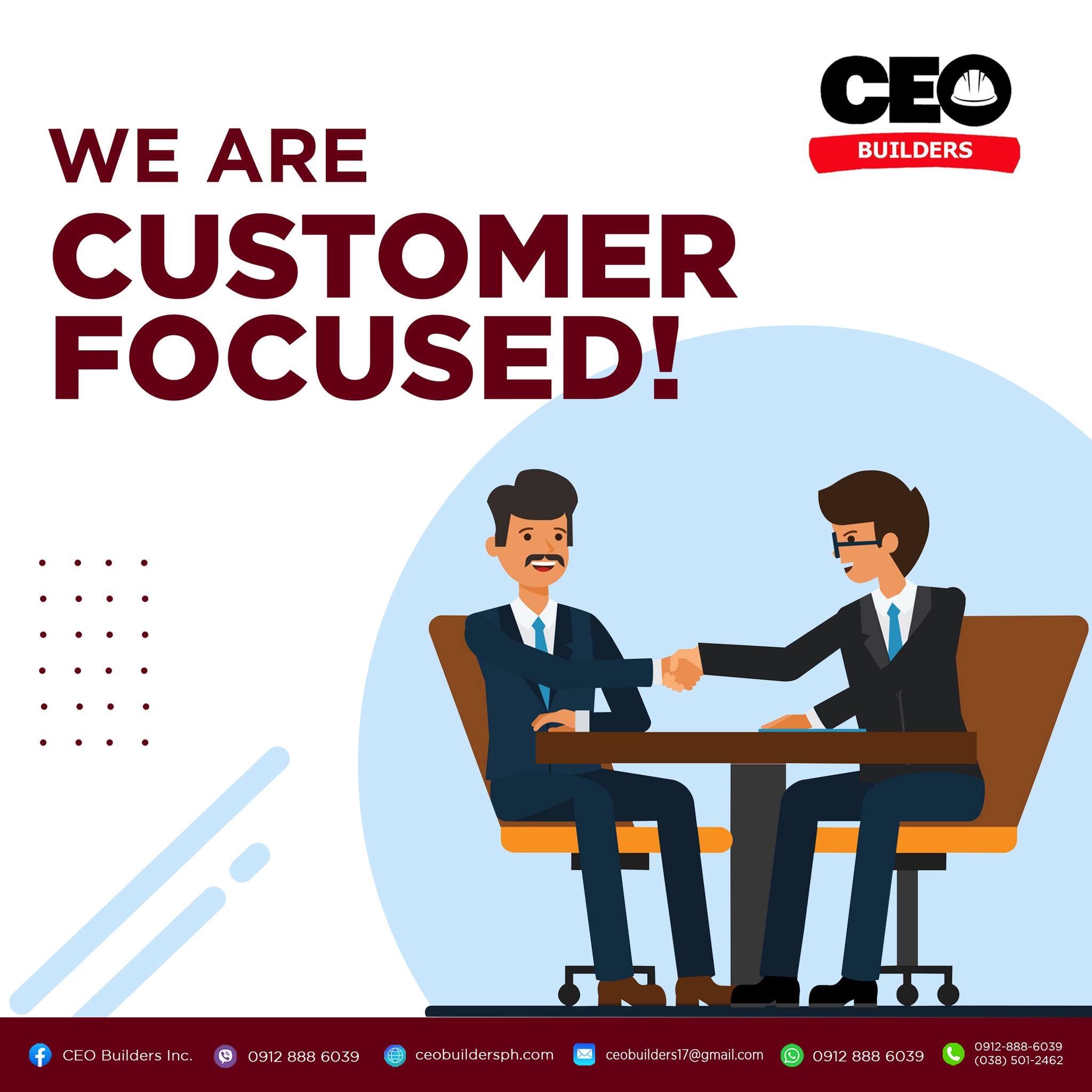 We are customer focused. It is because... - CEO Builders Inc. | Facebook
