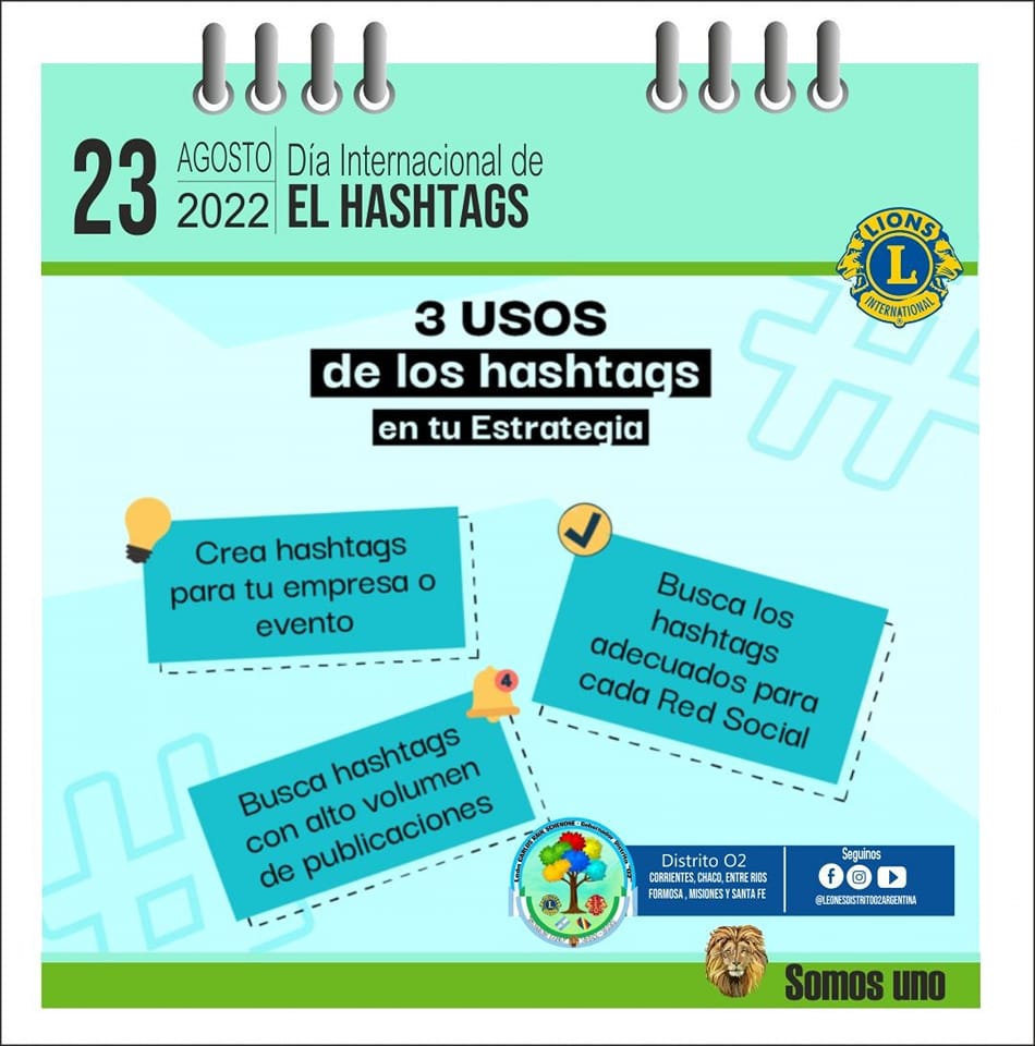 🎙Los hashtags (#) son como palabras... - Leones Distrito O2