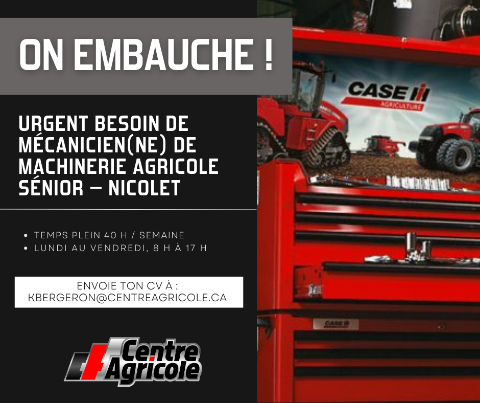Centre Agricole - Dû à une forte augmentation de nos activités, Centre ...