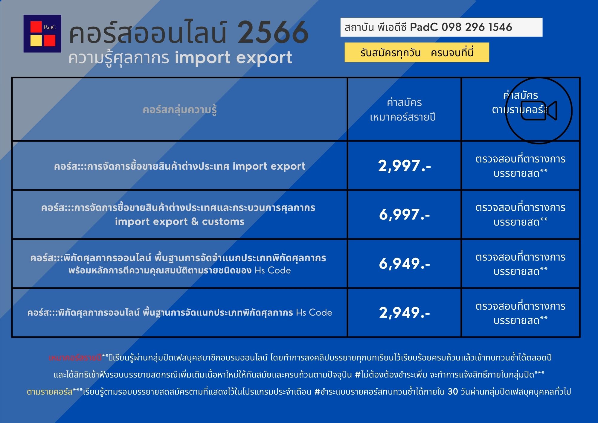 🛑... - สถาบันอบรมสัมมนาด้านกฎหมายพิธีการภาษีศุลกากร PadC | Facebook