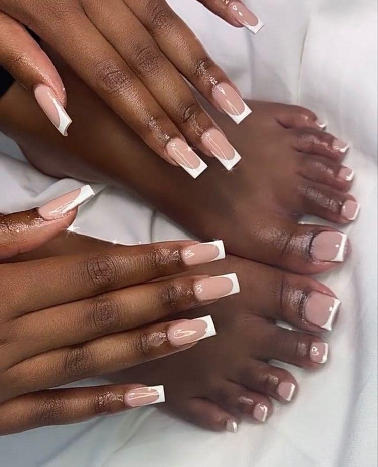 Beautello Hair Salon - Gel overlay(both hands and toes) P180 French ...