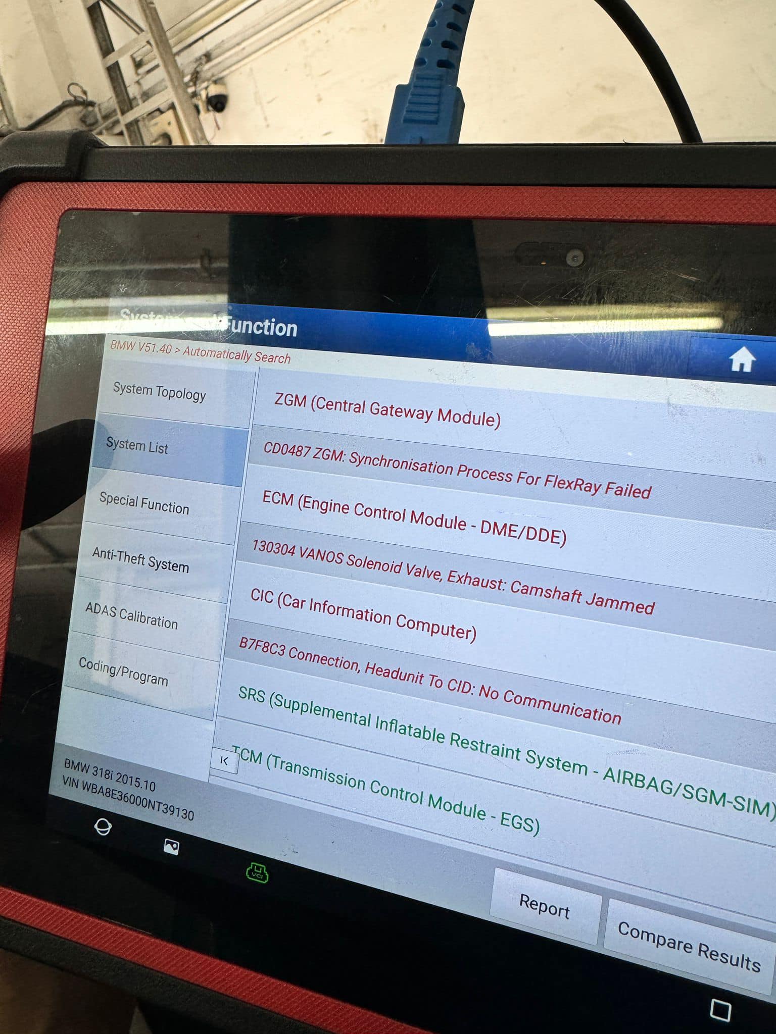 BMW F30 SG | Hi recently bought a used 318 and getting this error code ...