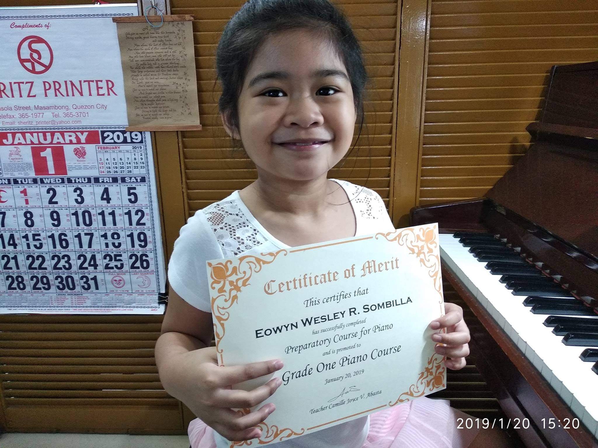 Congratulation to eowyn and... - Piano Lessons For Beginners | Facebook