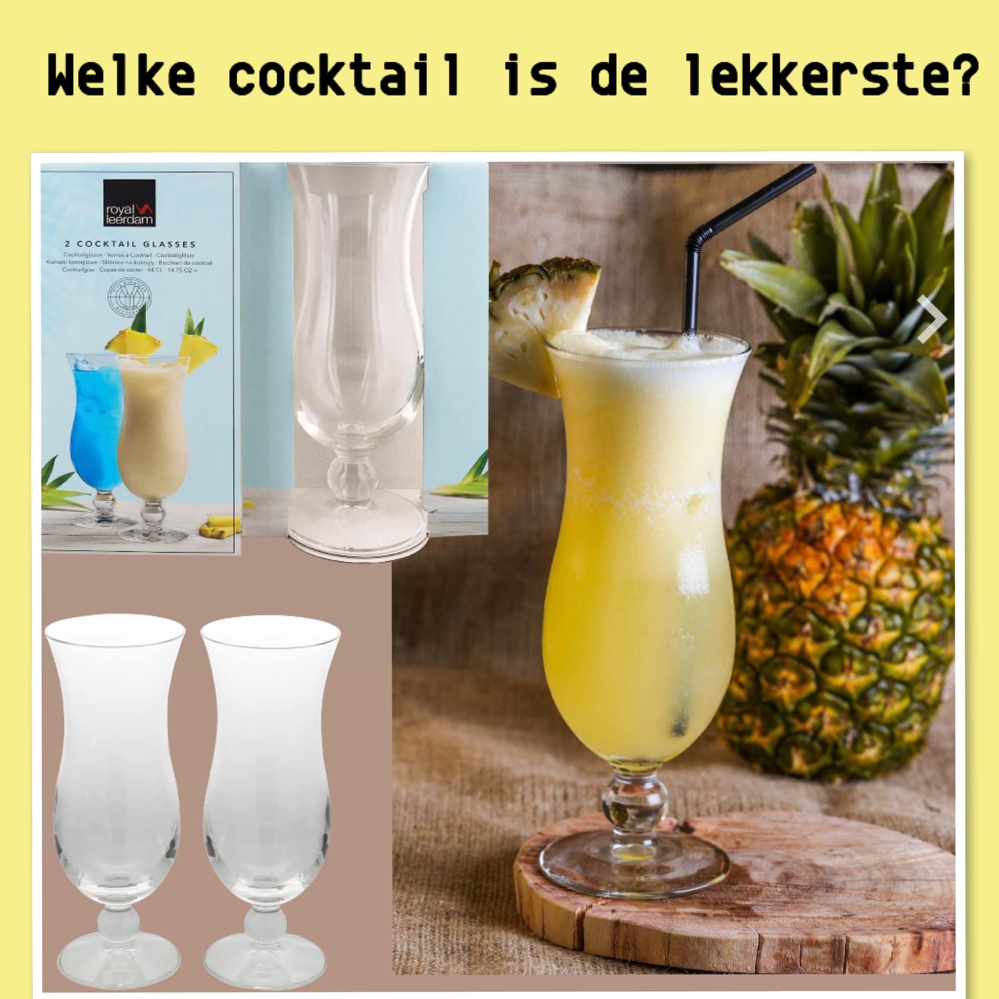 Hoe heerlijk is het om op een warme zomeravond in de tuin te genieten van een lekkere cocktail. Action verkoopt Royal Leerdam cocktailglazen 2 stuks