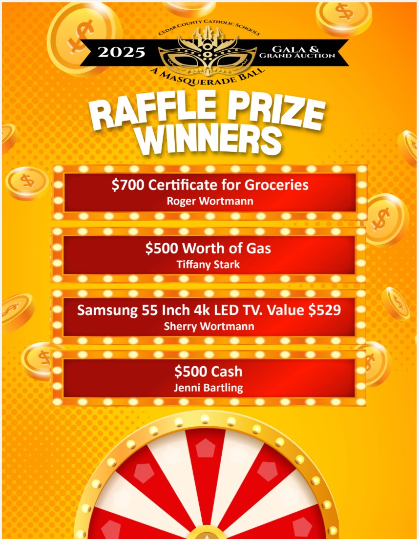 Cedar - Gala Raffle Prize Winners | Facebook
