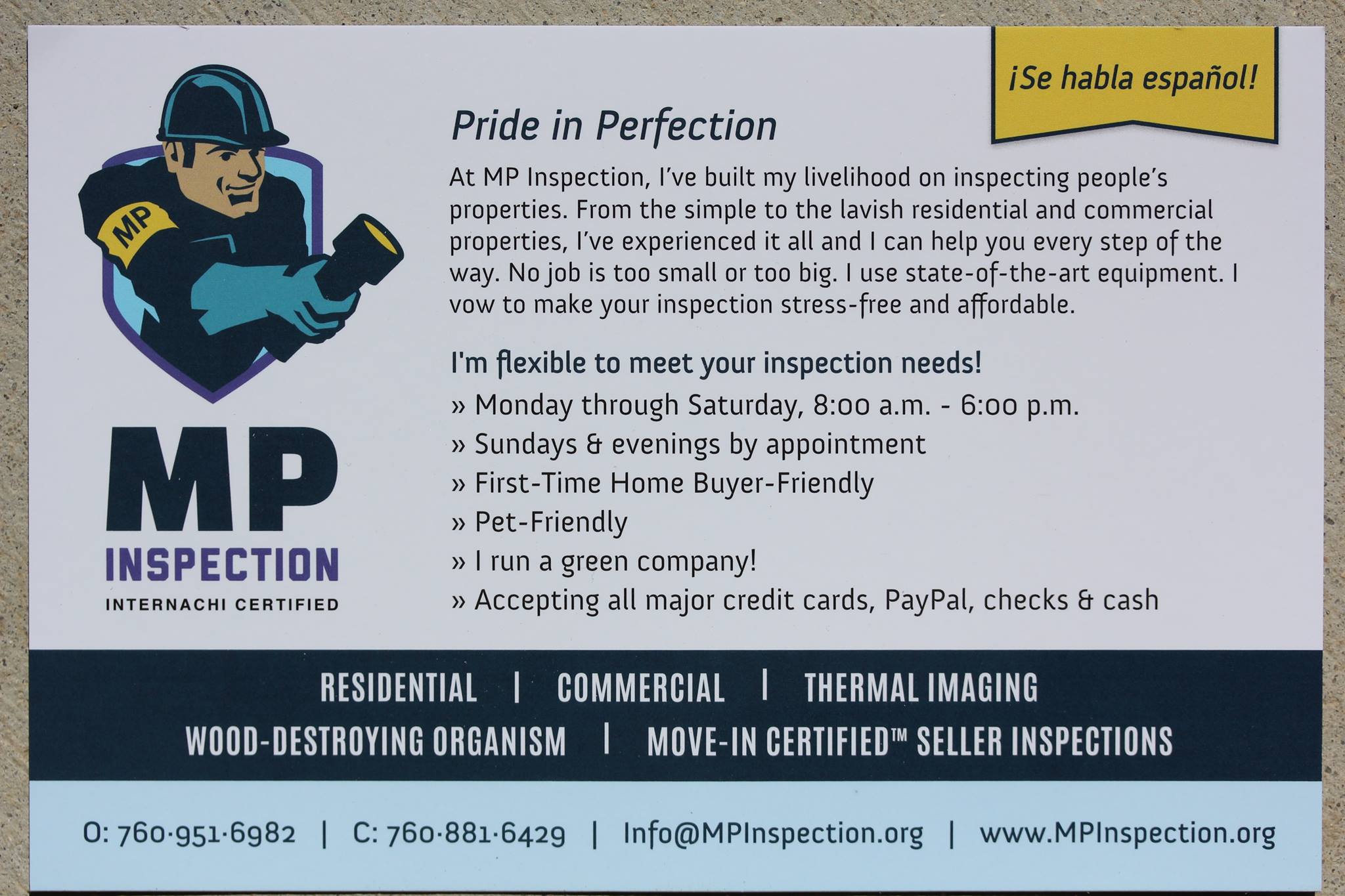 MP Inspection | Victorville CA