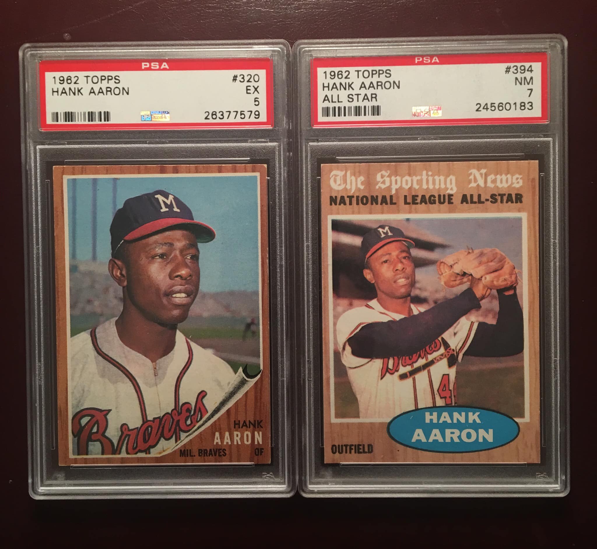 1962 Topps Hank Aaron Ungraded-Good Condition $185 shipped