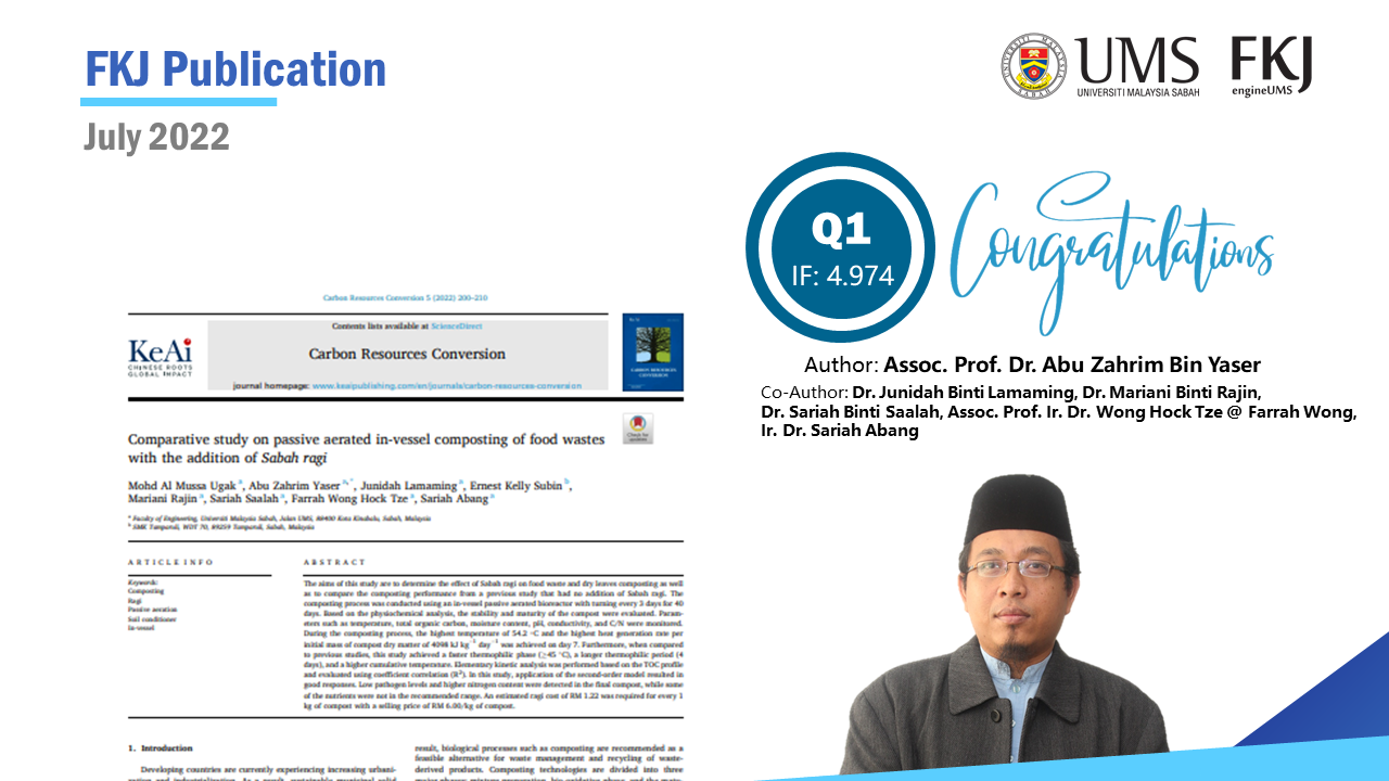 Congratulations to FKJ... - Fakulti Kejuruteraan UMS