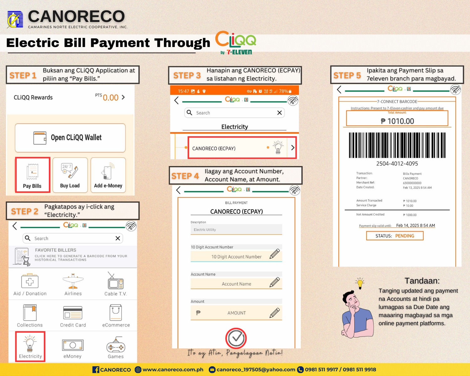 CANORECO - Electric Bill Payment | ONLINE PAYMENT Narito... | Facebook