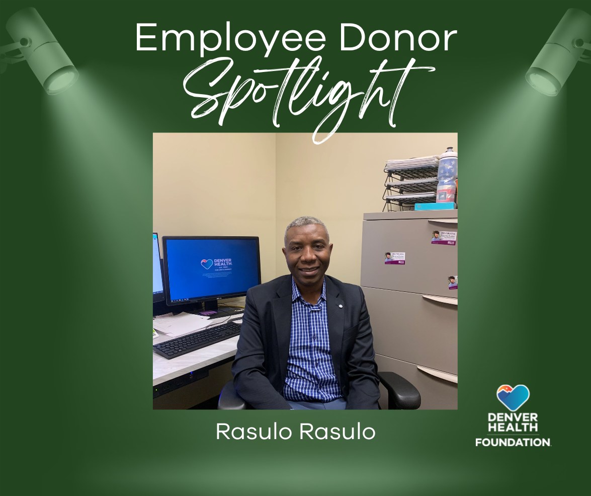 Denver - Thank you to Denver Health employee and donor Rasulo Rasulo ...
