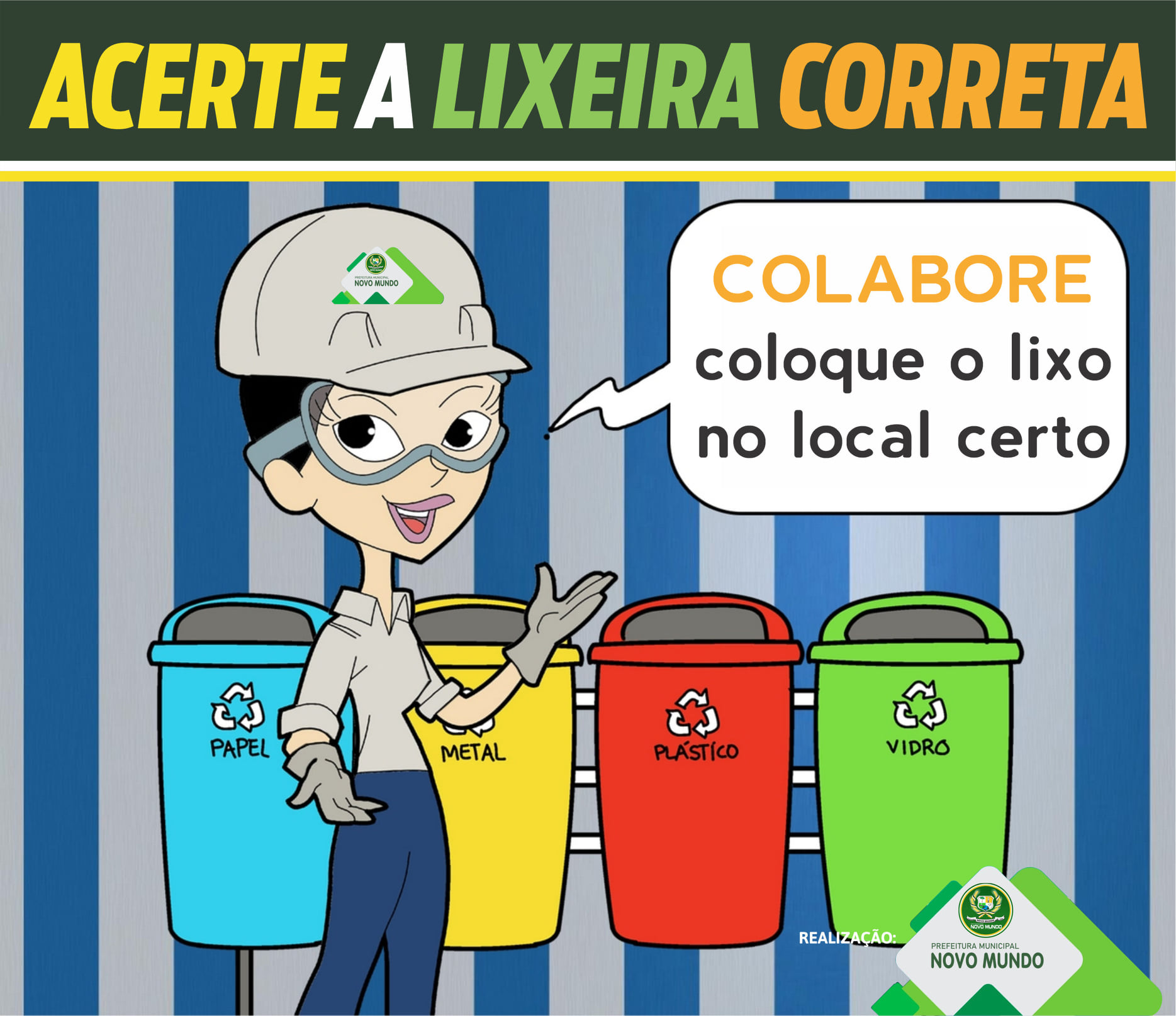 Prefeitura - Jogar o lixo no lugar certo, é um dever de todos! Faz ...