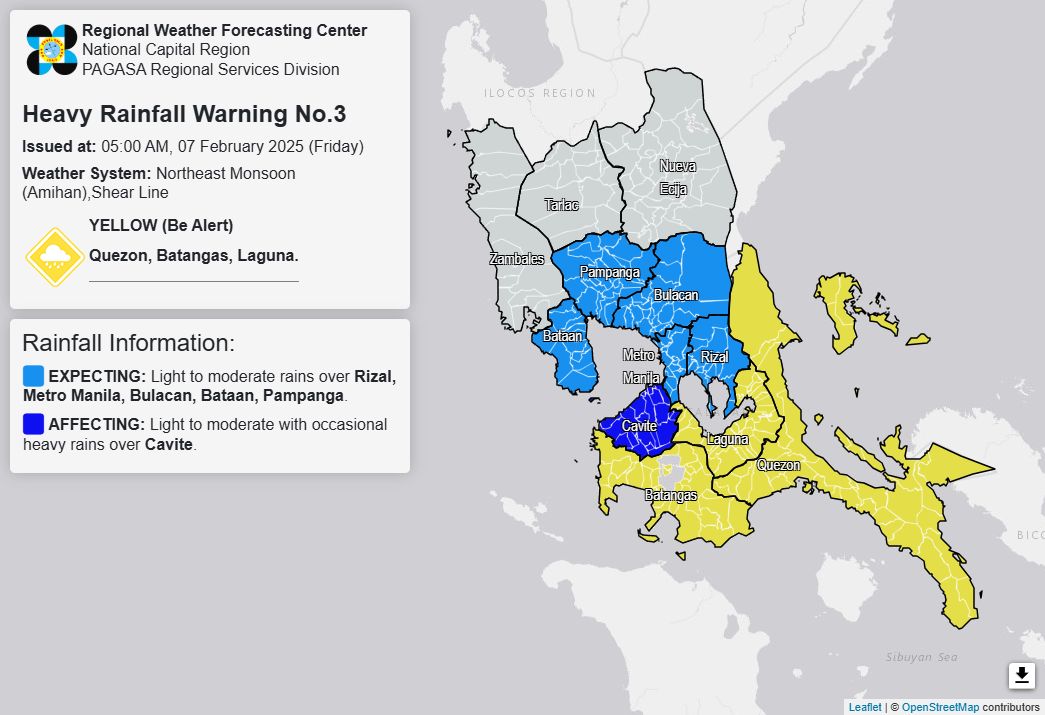PAGASA-National - Heavy Rainfall Warning No. 3 #NCR_PRSD Weather System ...