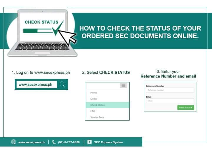 Keep track of your ordered SEC... - SEC Express System | Facebook