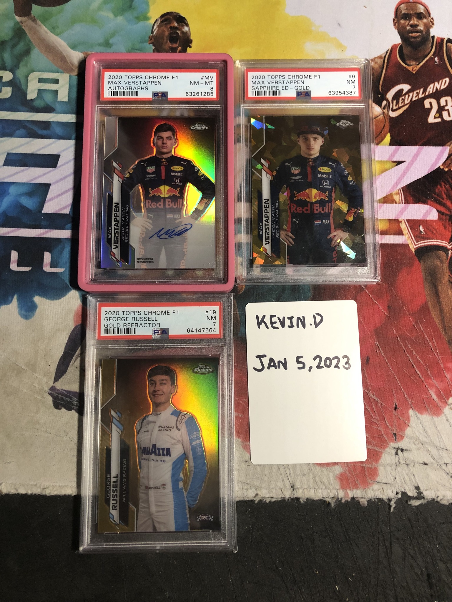 JUST SOLD: This Max Verstappen 1/1 Superfractor from Topps Chrome