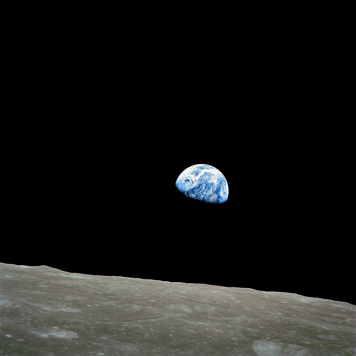 The first image of Earth from space in 1968