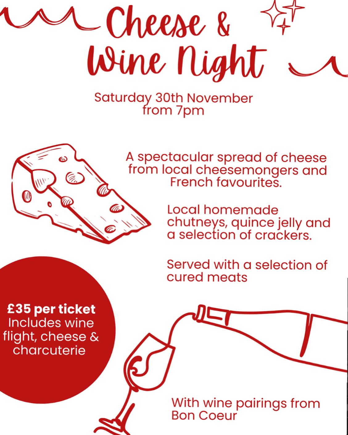The Stanwick - 🍷 Wine + Cheese Night 🧀 Join us on 30th Nov for a ...