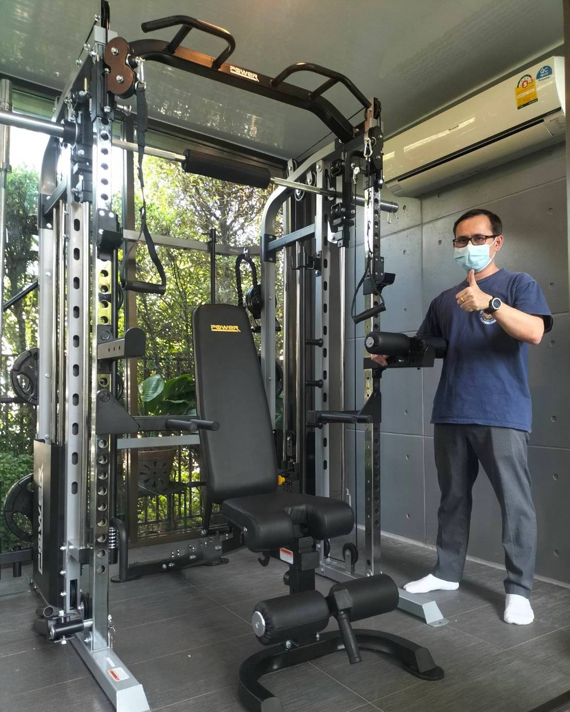#ฟิตเฟิร์มจบในเครื่องเดียว #M7 #smithmachine สุดยอดเครื่องออกกำลังกาย ...