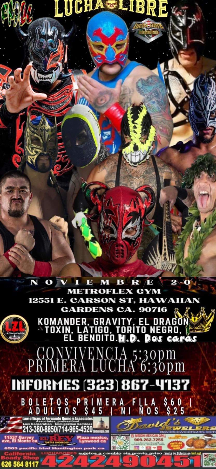 💥 Noche RETRO con Lucha Libre Orizaba ULLO 💥 ▪️Invitado