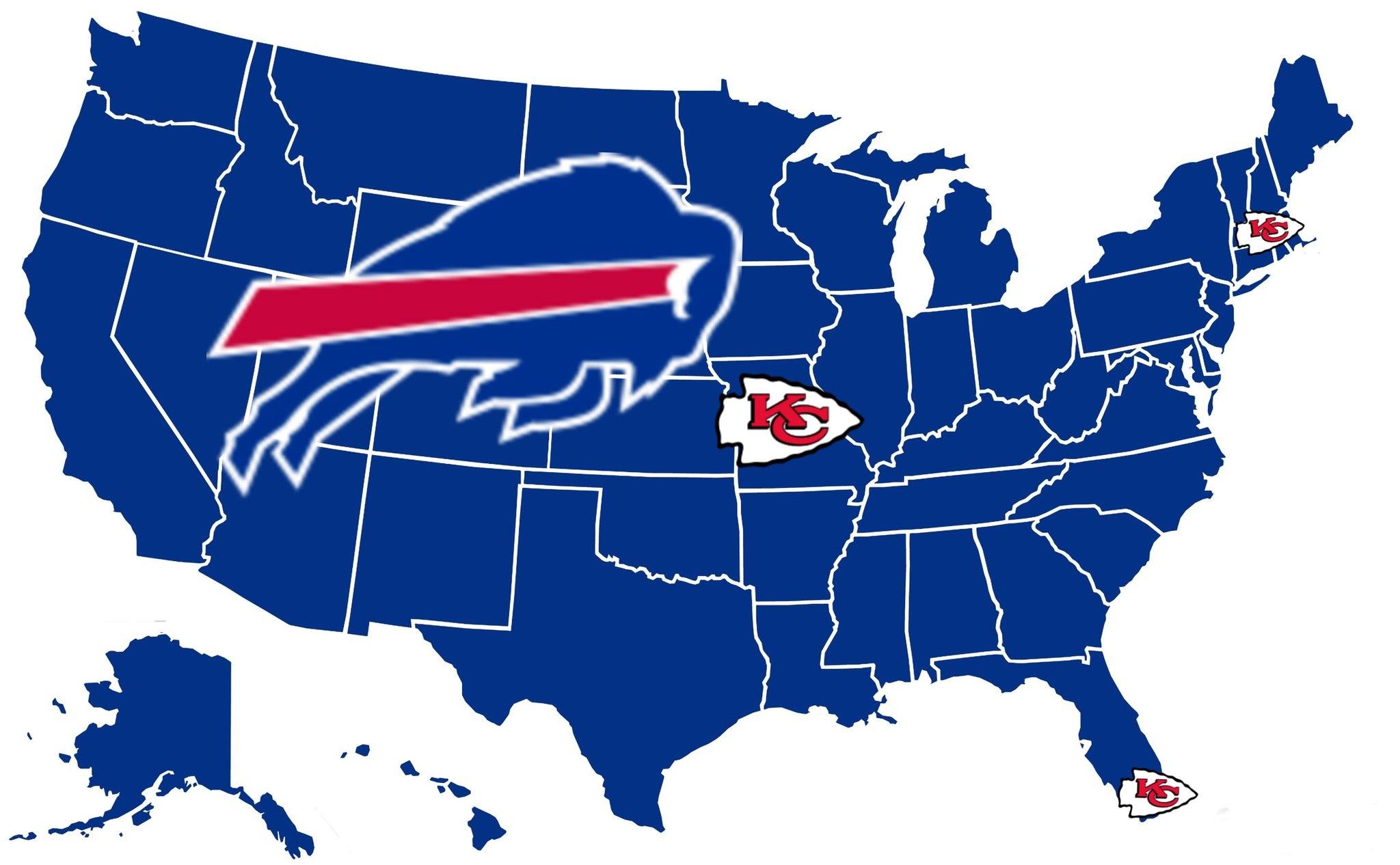 NFL Memes - Map of what the US is rooting for | Facebook