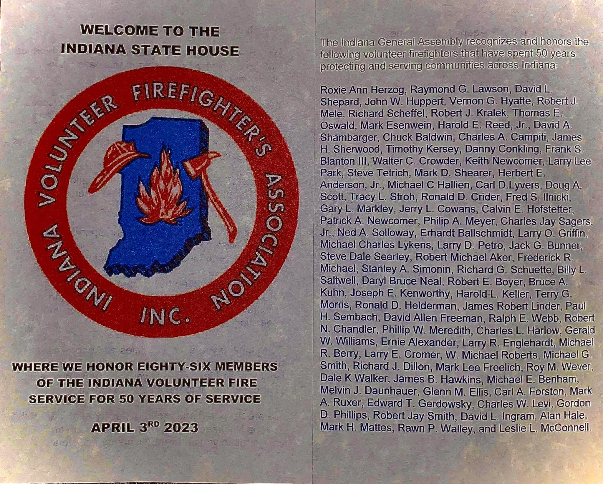 Only... - Indiana Volunteer Firefighter's Association - IVFA | Facebook
