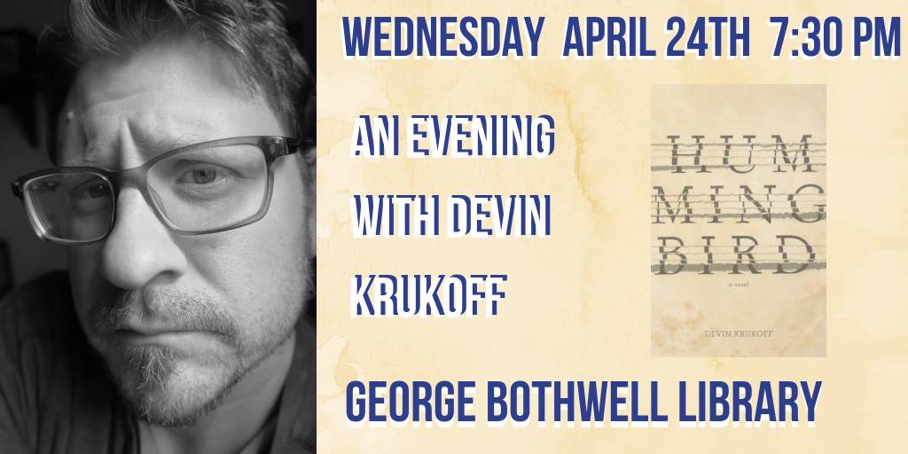 An Evening with Devin Krukoff: An Author Talk and Reading
