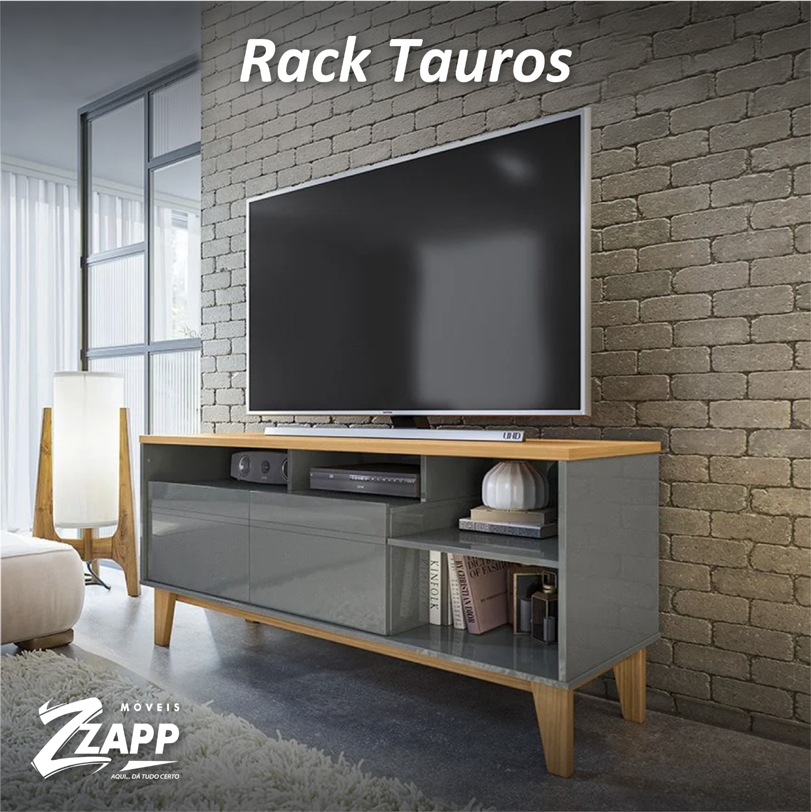 Móveis Zapp - O Rack Tauros chegou para deixar sua sala...