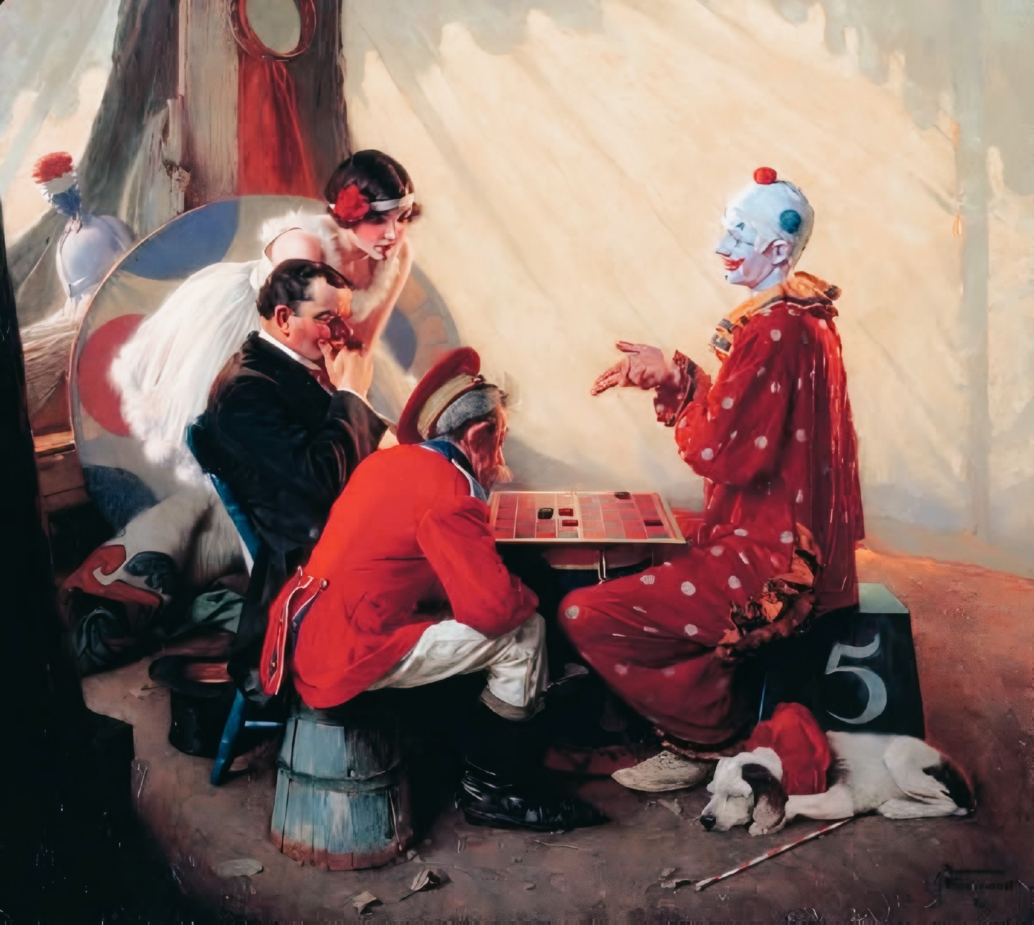 Checkers by Norman Rockwell c1928. One of my favourites Rockwells.