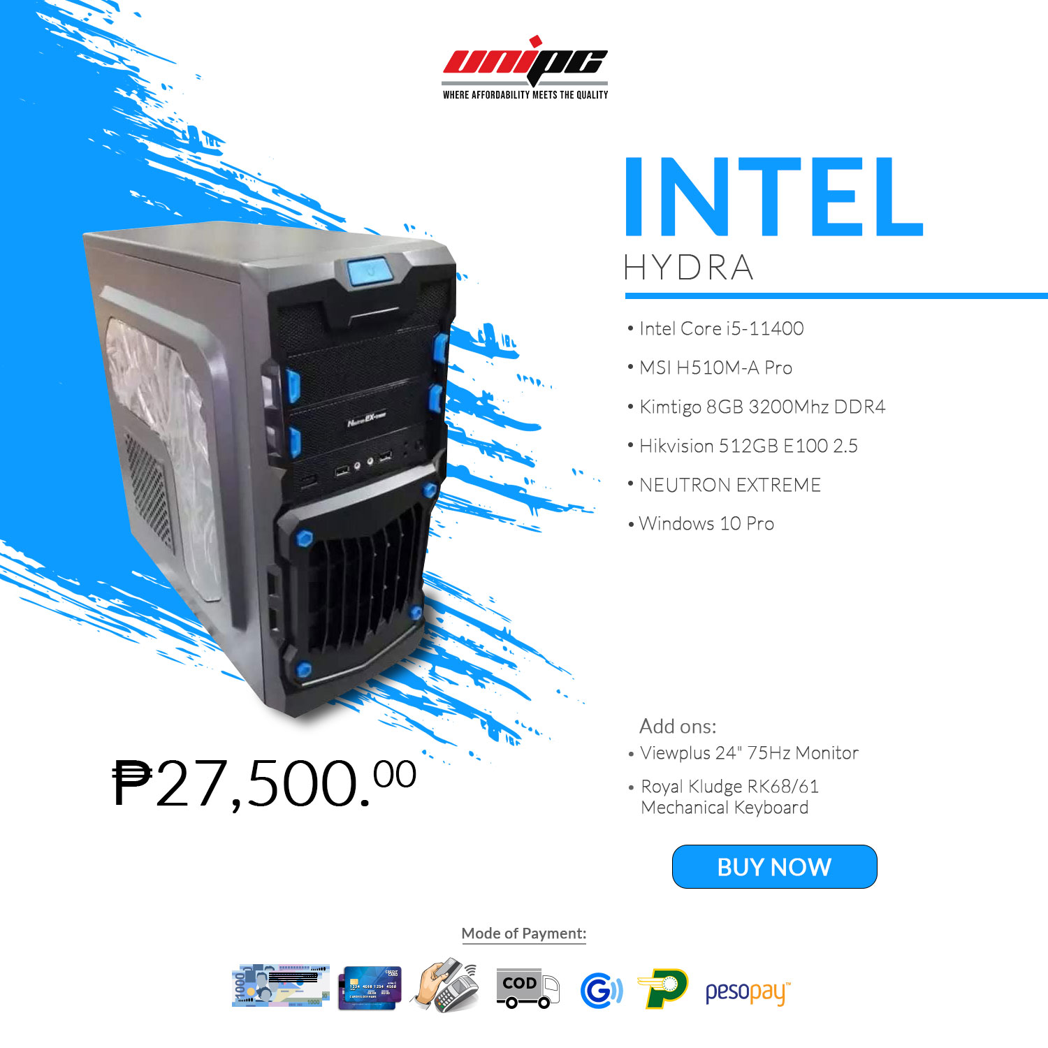 UniPC - Intel starter build featuring an 11th Gen Core i5... | Facebook