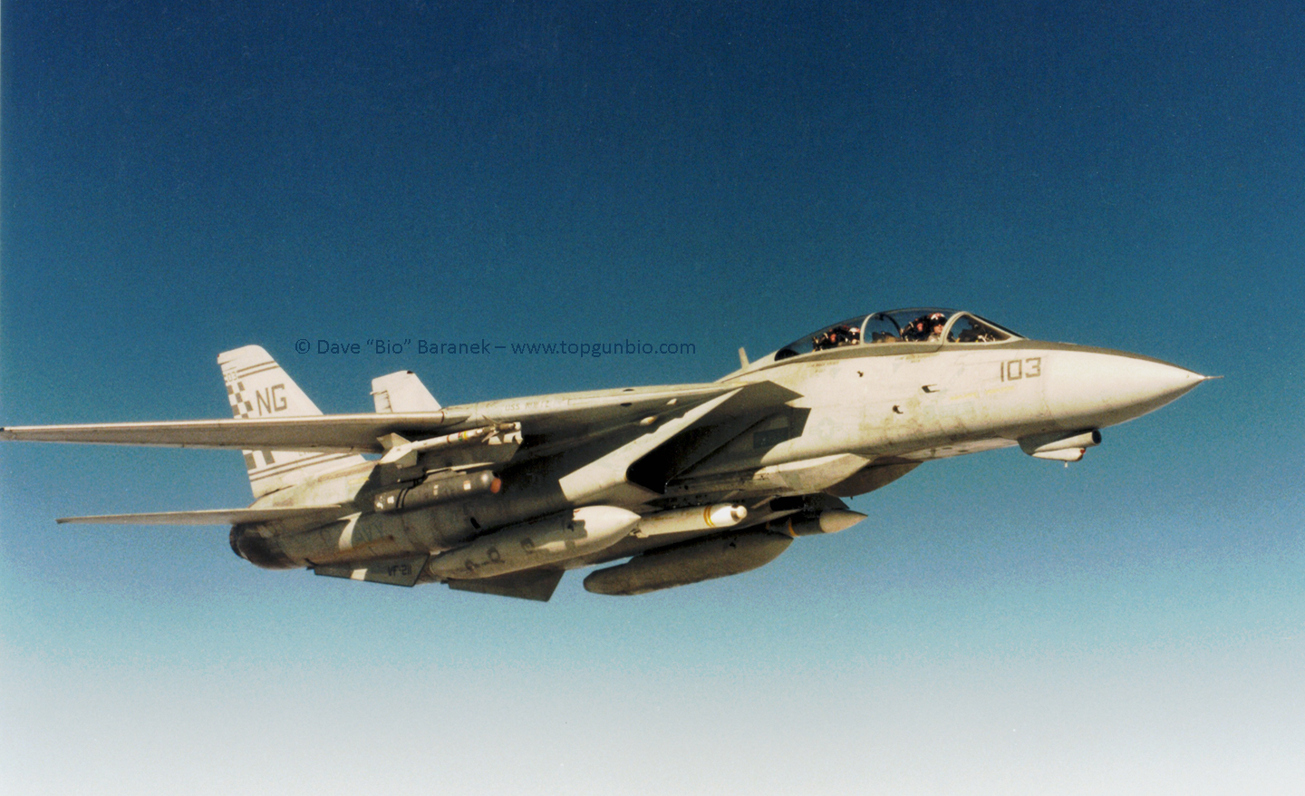 A two-fer of Fighting Checkmate F-14A Tomcats from the 1997-98