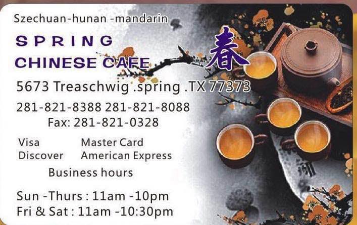 Spring chinese cafe | Spring TX
