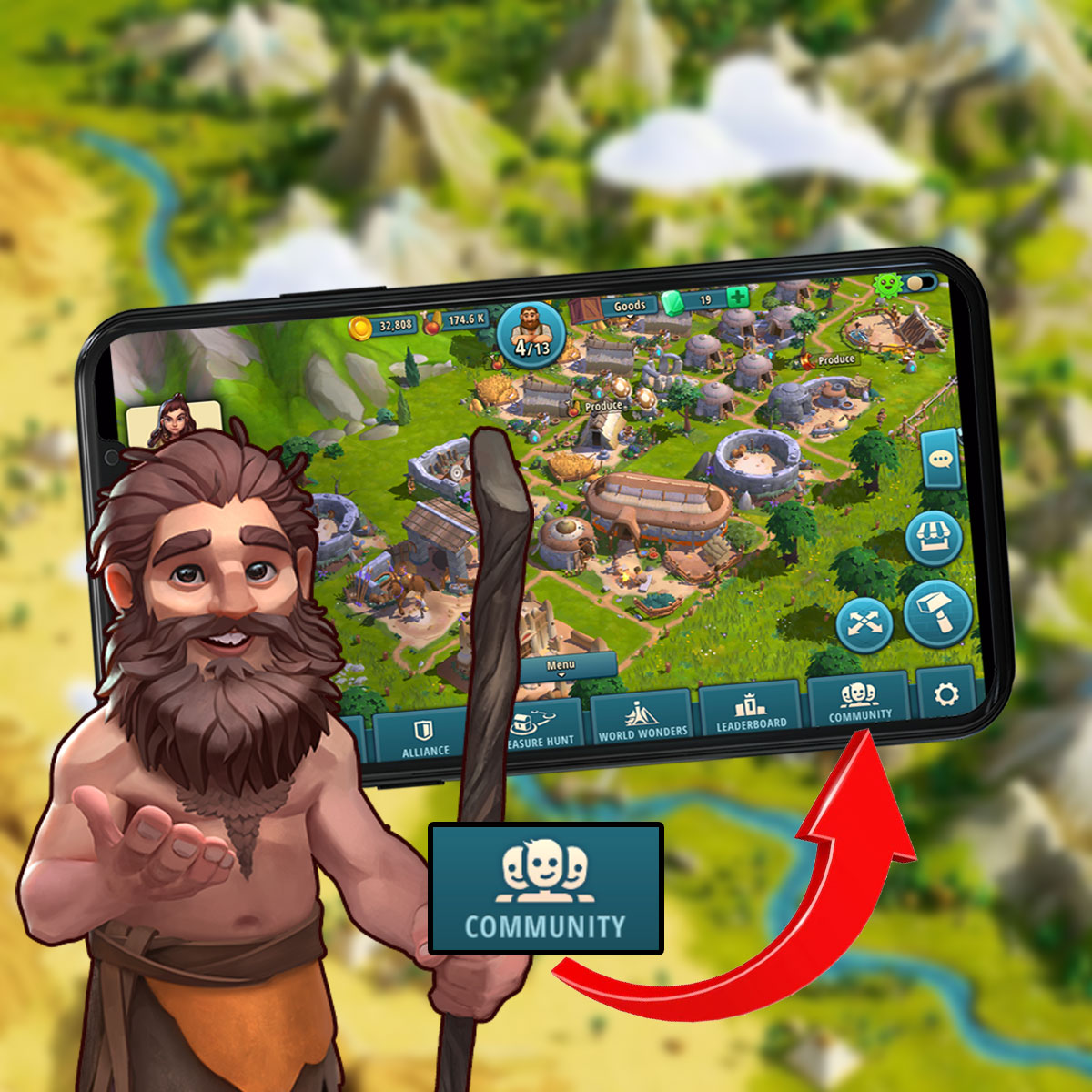 The Community Button is a great way to... - Rise of Cultures