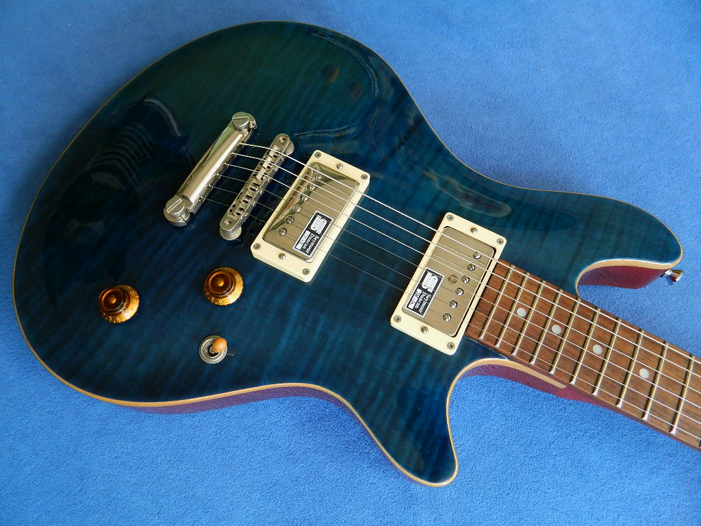 ギター EdwardsE-PO-100D PotbellySeeThru Blue ギター EdwardsE-PO