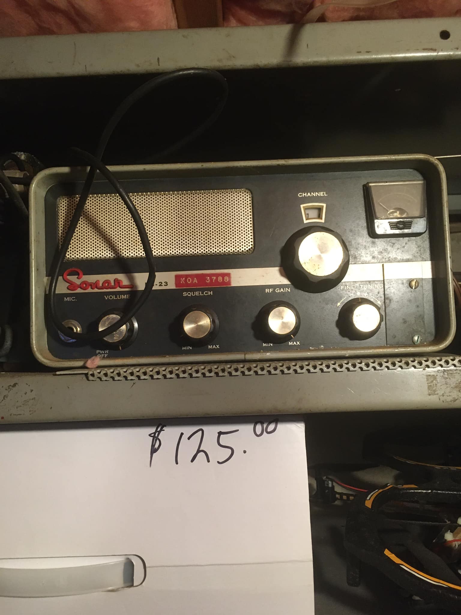 RARE Vintage 1966 Lafayette HA-410 Ten Meters Amateur Transceiver NO Power Cord 12 Dc
