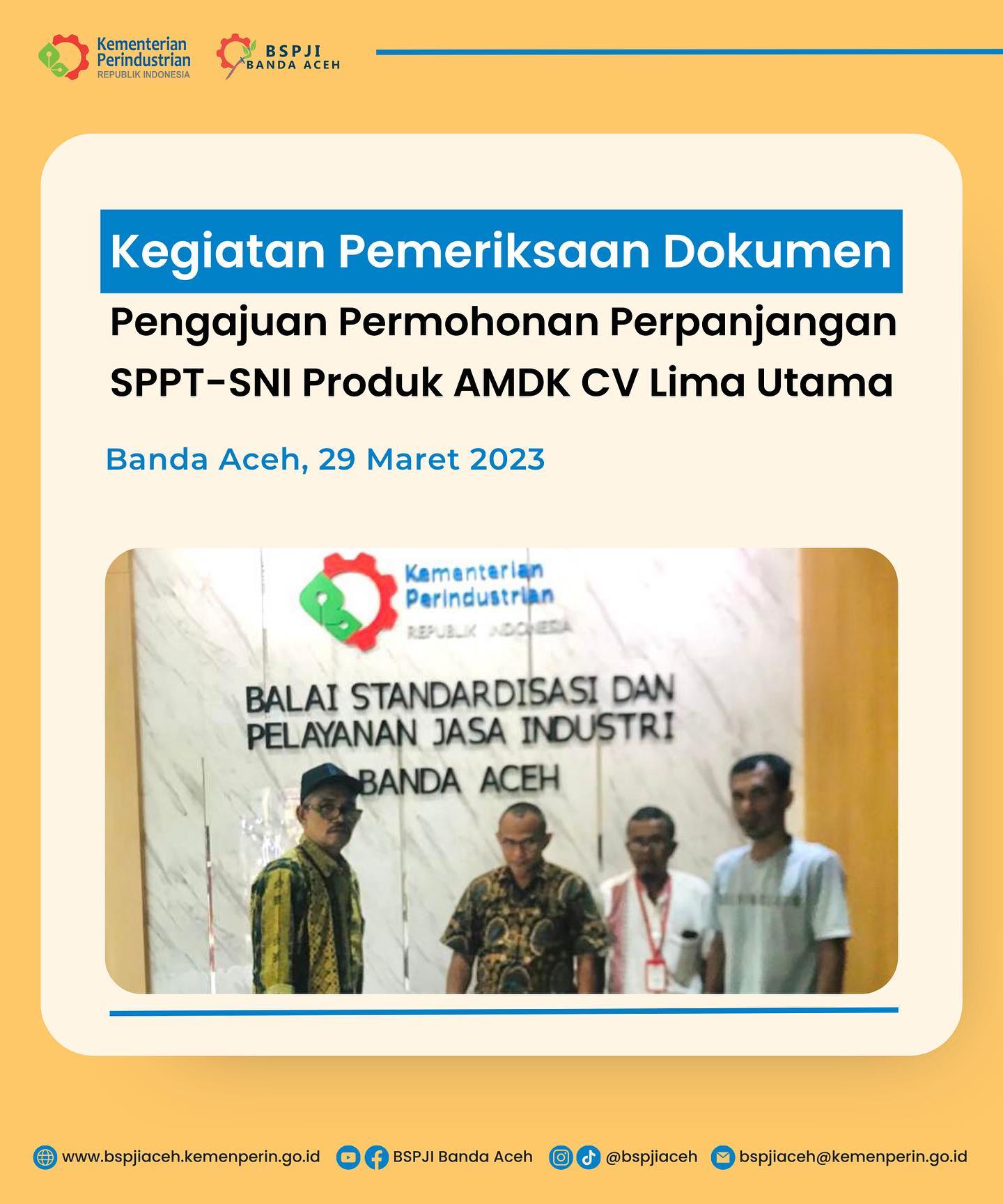 [Kegiatan Pemeriksaan Dokumen Pengajuan Permohonan Perpanjangan SPPT ...