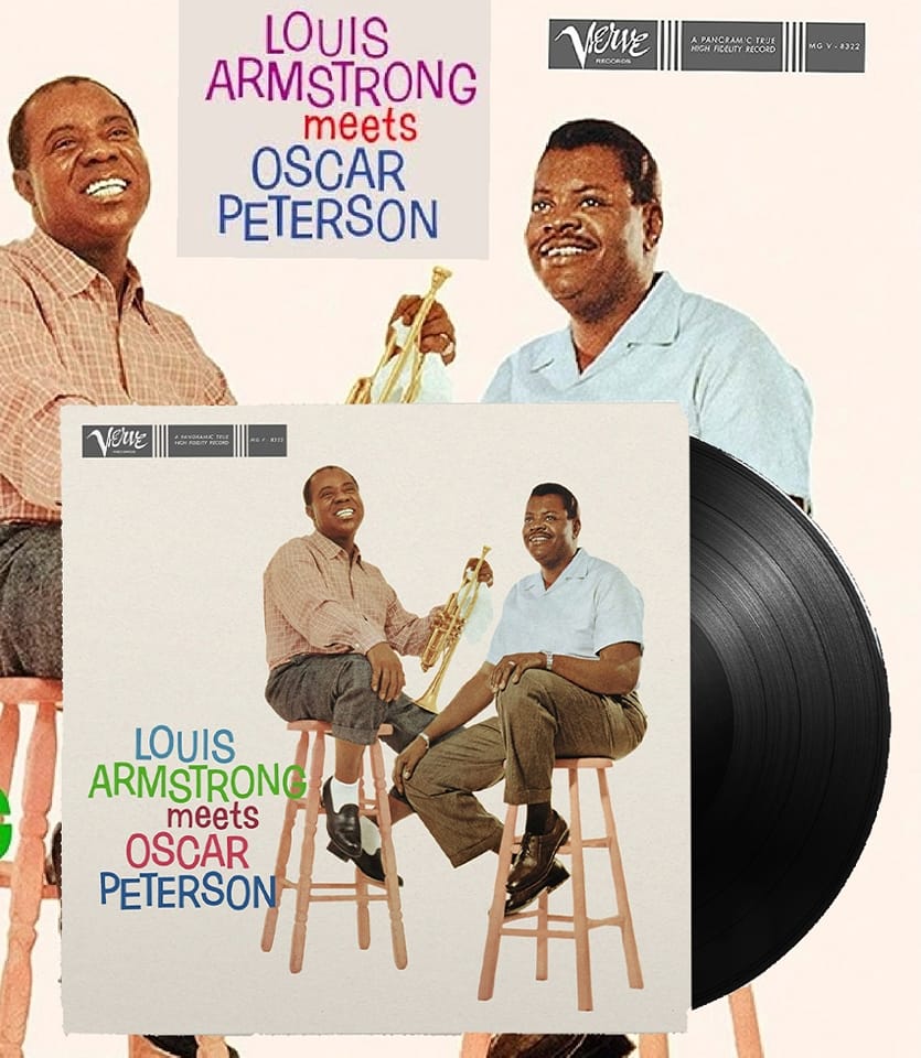 Oscar Peterson & Louis Armstrong, Photo cover from the CD: “Louis