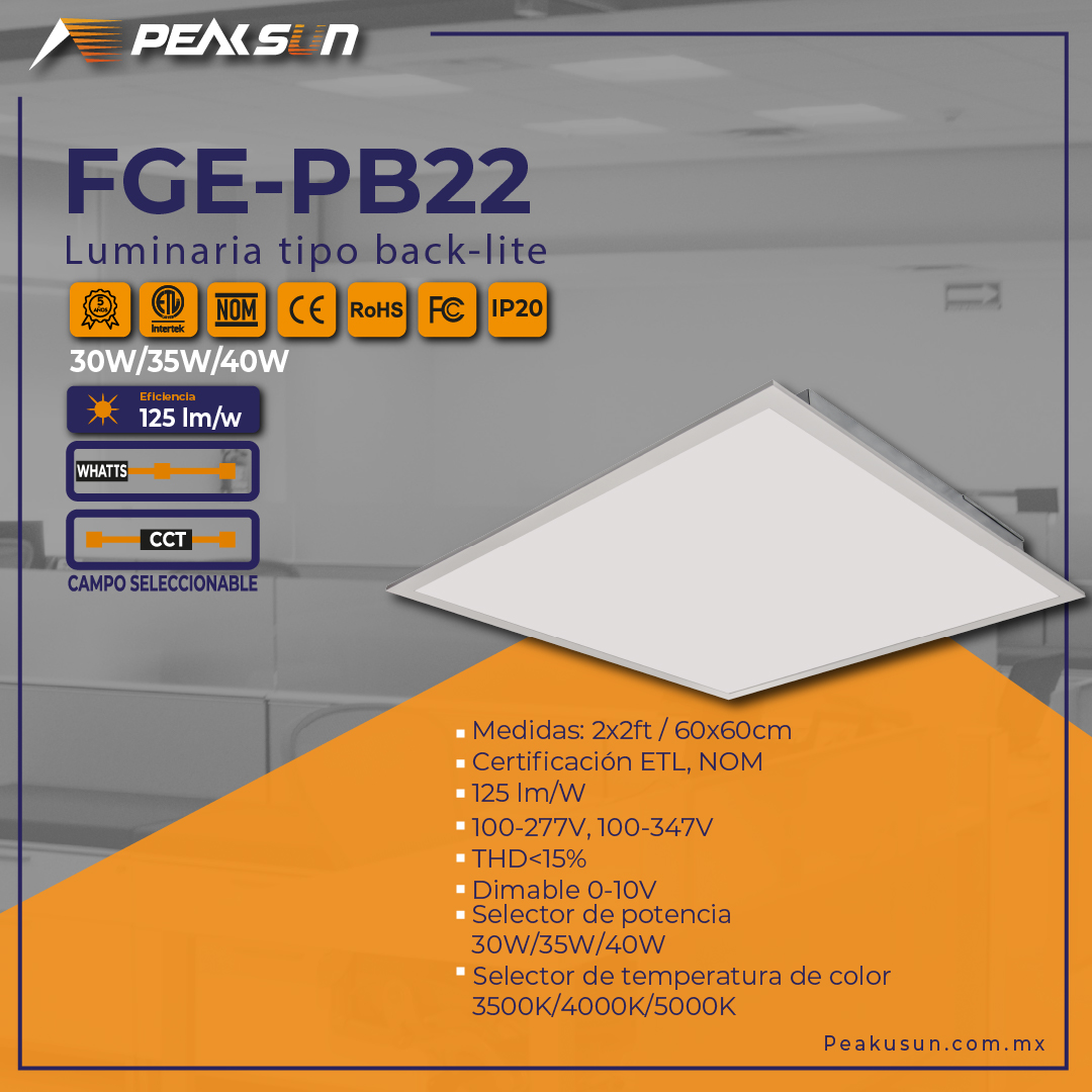 Peaksun Latam - 🔆Conoce nuestra luminaria tipo PB22, perfecta para ...