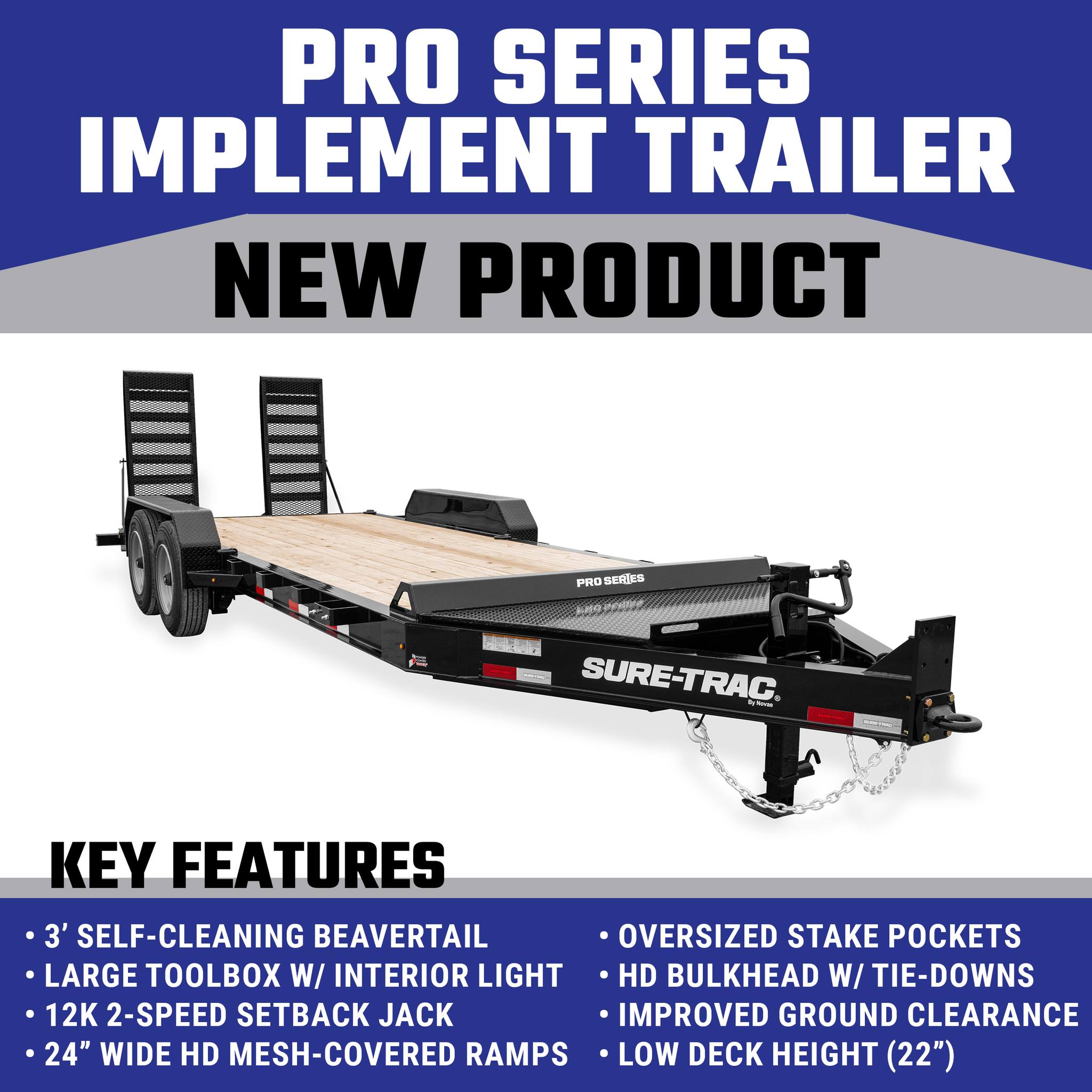 Sure-Trac - Introducing the Pro Series Implement Trailer!... | Facebook