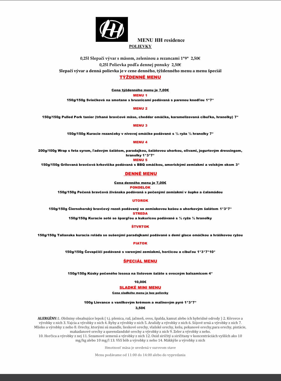 HH Residence restaurant & coffee | Krupina
