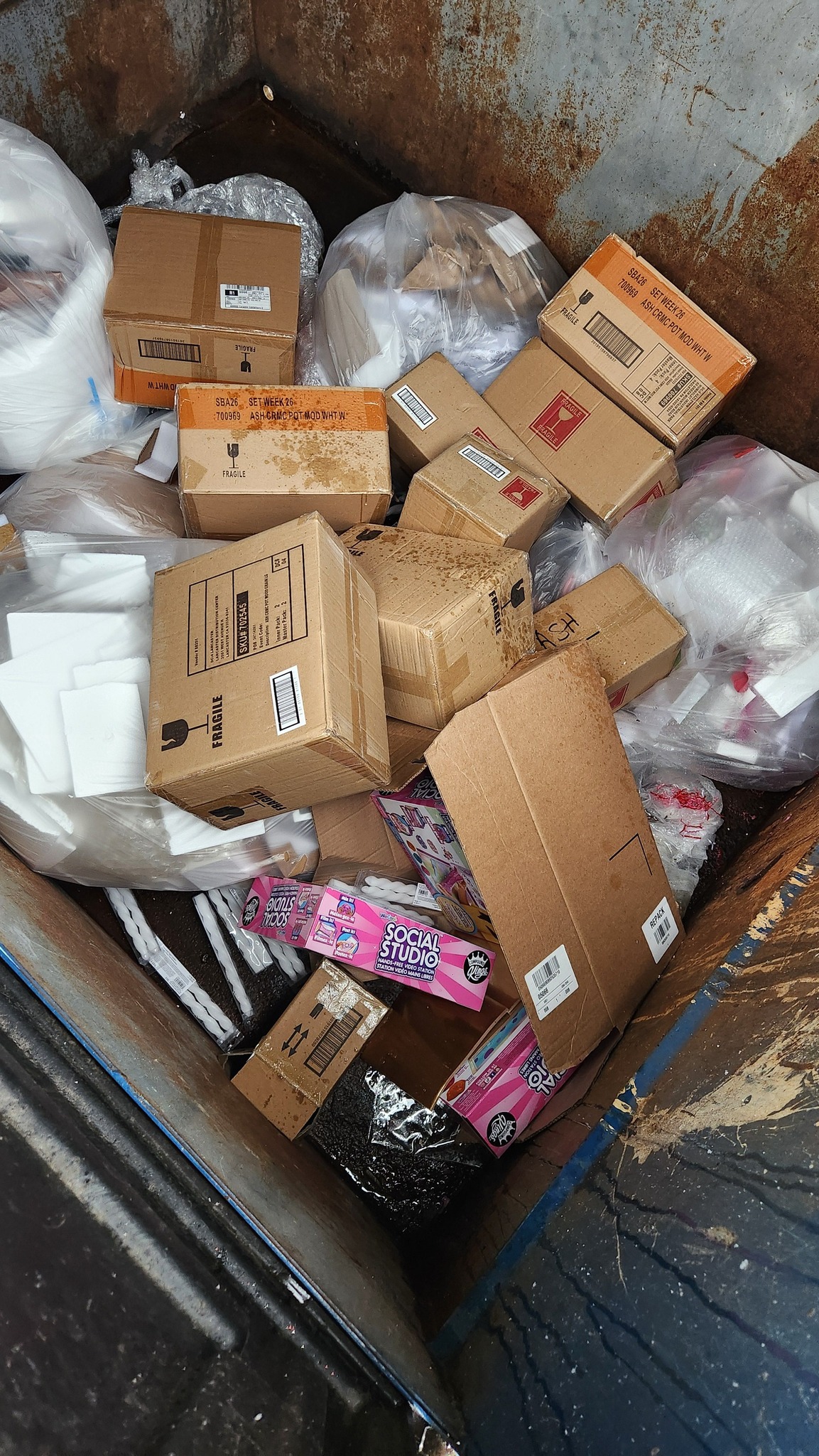 Dumpster - Why does it always have to be all the way at the bottom of ...